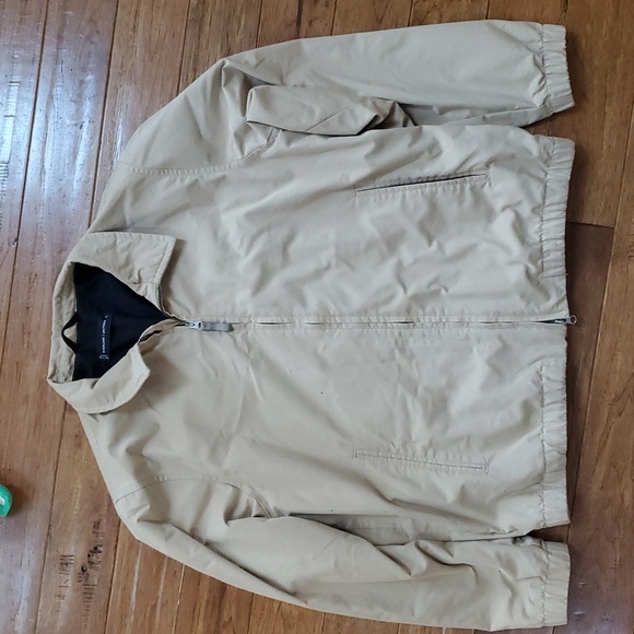 Everlane Uniform Collared Men's Beige Windbreaker Bomber Jacket